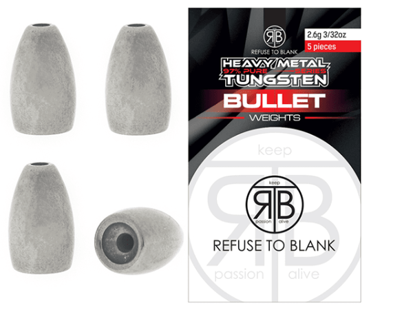 Tungsten Bullets Flipping záťaž Refuse To Blank 3-5ks