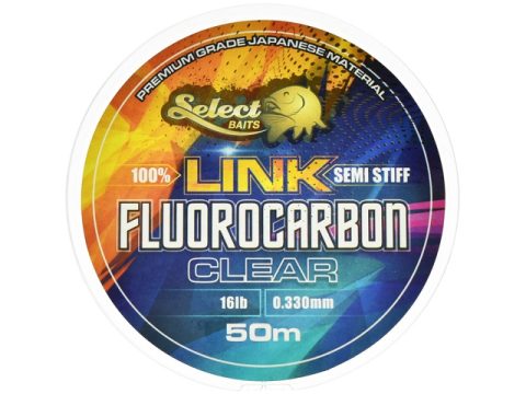 Fluorocarbón Select Baits 100% Fluorocarbon LINK Semi Stiff Hooklink 50m