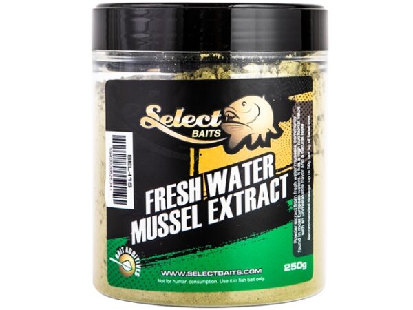 Prášková prísada Select Baits Fresh Water Mussel Extract 250g