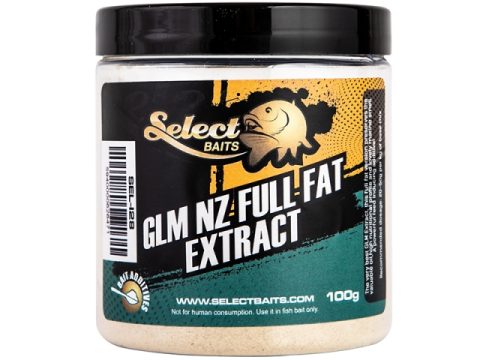 Prášková prísada Select Baits GLM NZ Full Fat Extract 100g
