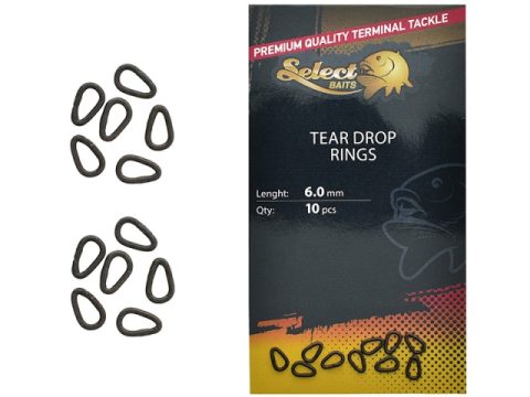 Krúžky Select Baits Tear Drop Rings 6.0mm 10ks