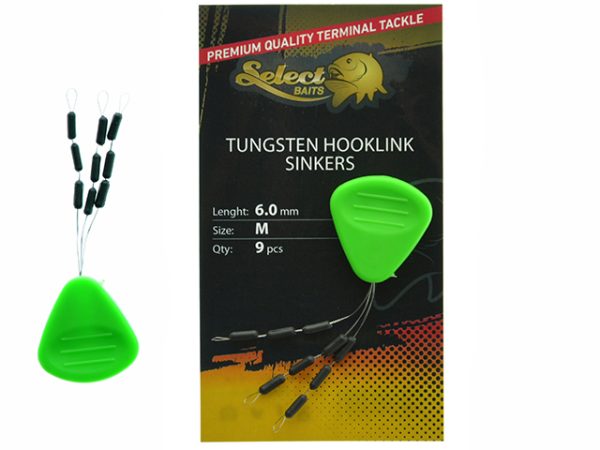 Stopery Select Baits Tungsten Hooklink Sinkers 6.0mm Medium 9pcs