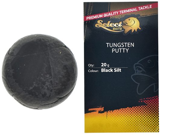 Tungsten pasta Select Baits Tungsten Putty 20g Silt Black