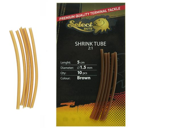 Zmršťovacia hadička Select Baits Shrink Tube 2:1 5cm Brown 10ks